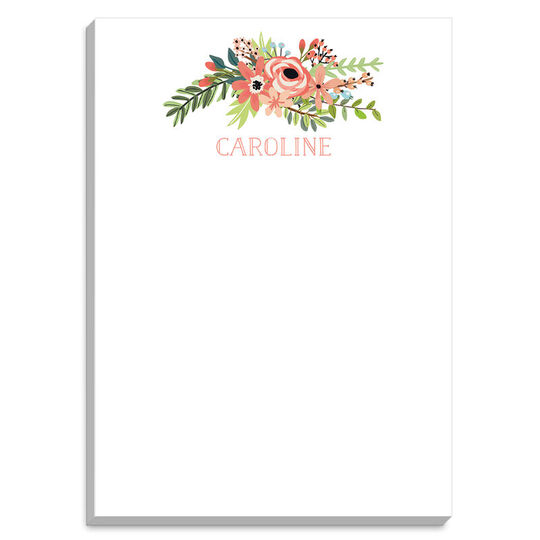 Coral Bouquet Notepads